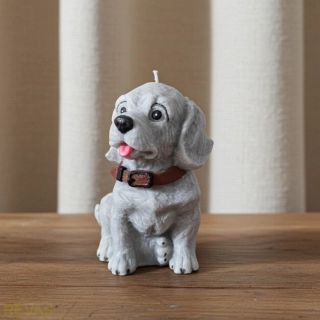 Svíčka pejsek, výška 14 cm